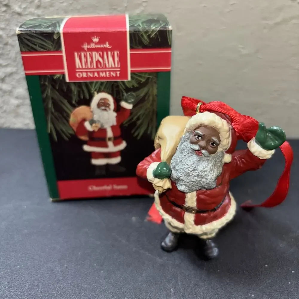 Vtg Hallmark Keepsake Ornament: Cheerful Claus Vintage 1992